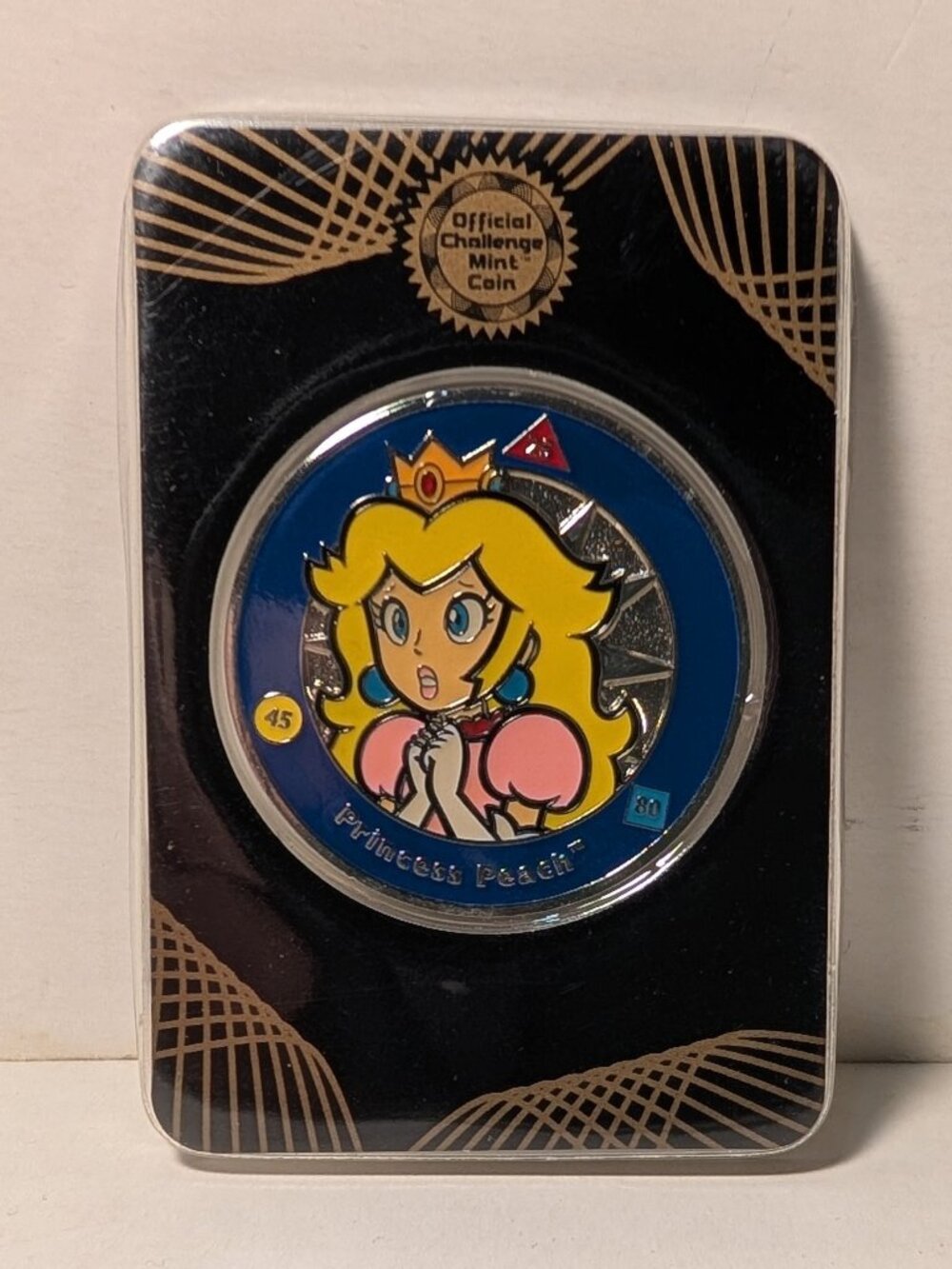 Nintendo Mario Challenge Princess Peach Mint Coin Official Enterplay Collectible